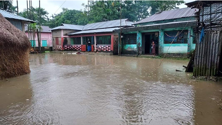 কুশিয়ারার পানিতে ৫০ গ্রাম প্লাবিত, হুমকিতে বিবিয়ানা গ্যাস ও বিদ্যুৎ প্ল্যান্ট 