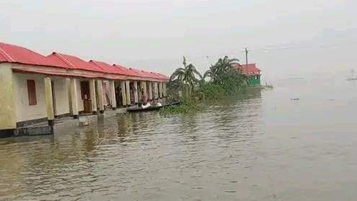 ১৫০০ পরিবার পানিবন্দি, গবাদিপশুর করুণ দশা