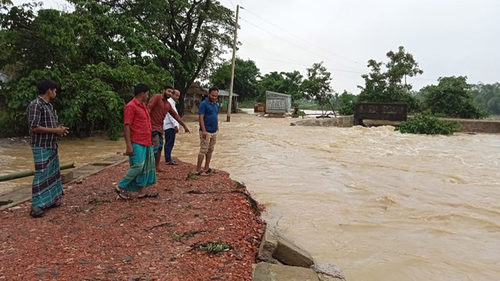 কলমাকান্দায় ফের পানি বৃদ্ধি, বন্যার আশঙ্কা 