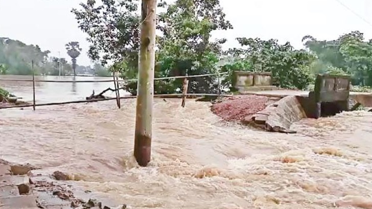 সিলেট নেত্রকোনা শেরপুরের বিস্তীর্ণ এলাকা প্লাবিত