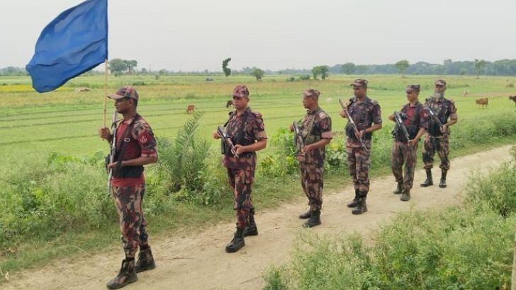 দফায় দফায় পতাকা বৈঠক, ৫ ভারতীয় অনুপ্রবেশকারীকে ফেরত দেয়নি বিজিবি