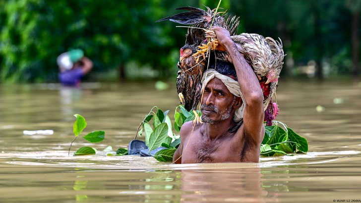 বন্যায় ক্ষতির মুখে ৮০ লাখ মানুষ