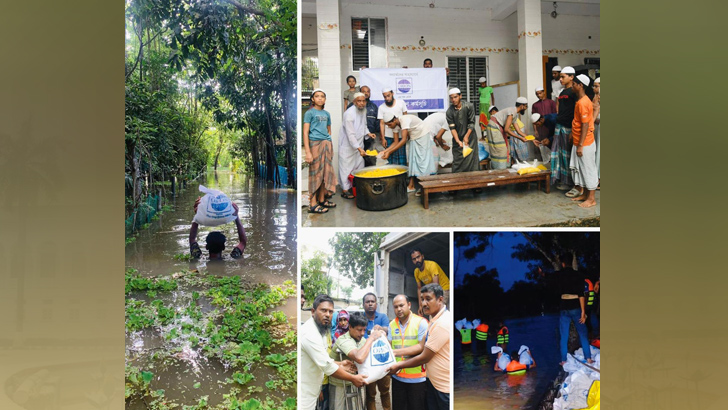 বন্যা দুর্গত এলাকায় উদ্ধারকাজ ও ত্রাণ বিতরণ কার্যকমে অব্যাহত রেখেছে ওরিয়ন