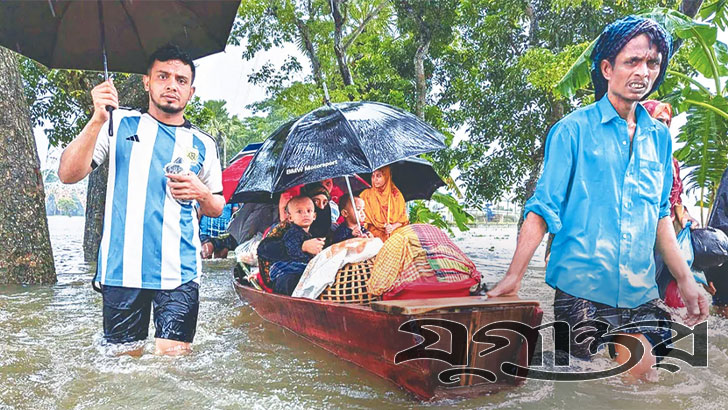 বন্যায় মৃত্যু বেড়ে ৫৪, ক্ষতিগ্রস্ত ৫৪ লাখ মানুষ