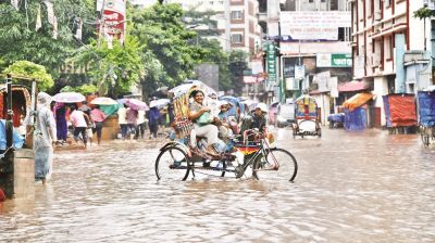 বিভিন্ন স্থানে বন্যা জলাবদ্ধতা