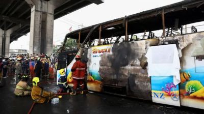 থাইল্যান্ডে বাস দুর্ঘটনায় ২২ শিক্ষার্থীর মৃত্যুর শঙ্কা