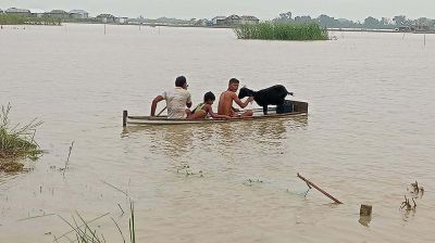 পদ্মার চরের মানুষের একমাত্র ভরসা ডুঙ্গা