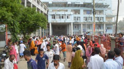 শেরেবাংলা হাসপাতালে অগ্নিকাণ্ড, আতঙ্কে রোগীরা