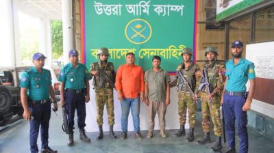 দক্ষিণখানে অপহরণের সময় সেনাবাহিনীর হাতে আটক ২