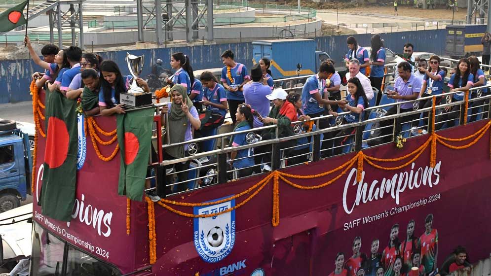 সাফ নারী ফুটবলে চ্যাম্পিয়ন