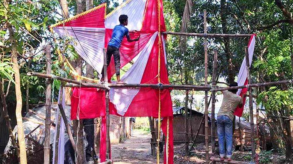 প্রতিবেশীর বাড়ির সামনে বিয়ের গেট তৈরি নিয়ে সংঘর্ষ, আহত ১৩