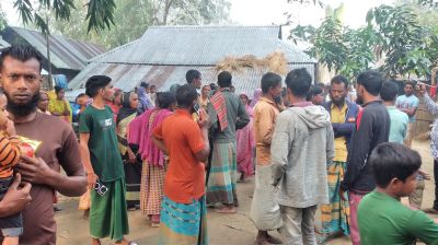 গলায় ওড়না পেঁচানো স্বামীর লাশ উদ্ধার, আটক স্ত্রী