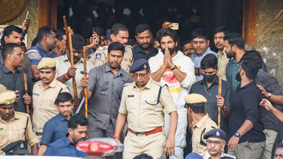 ঘণ্টাখানেকের মধ্যেই জামিন পেলেন আল্লু অর্জুন