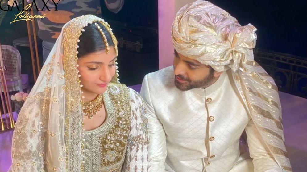 জাঁকজমক আয়োজনে শেহেরিয়ার ও মাহিনের বিয়ে সম্পন্ন