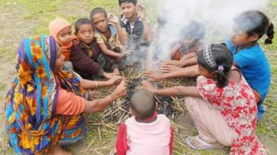 চুয়াডাঙ্গায় তাপমাত্রা নামল ৮ এর ঘরে, শীতে কাঁপছে মানুষ