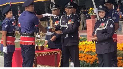 অবশেষে মাঠে গড়াল ৪০তম ব্যাচের এসআইদের সমাপনী কুচকাওয়াজ