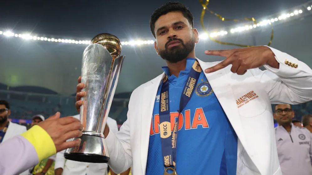 চ্যাম্পিয়ন্স ট্রফিতে দুর্দান্ত পারফর্ম করার পুরস্কার পেলেন শ্রেয়াস