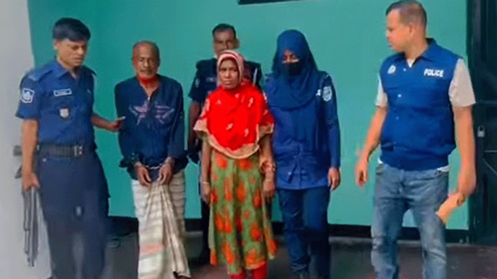 স্বামীকে হত্যার দায়ে স্ত্রী ও প্রেমিককে গ্রেফতার