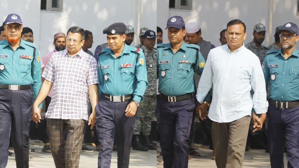 ট্রাইব্যুনালে হাজির মামুন-জিয়াউলসহ ১৩ জন