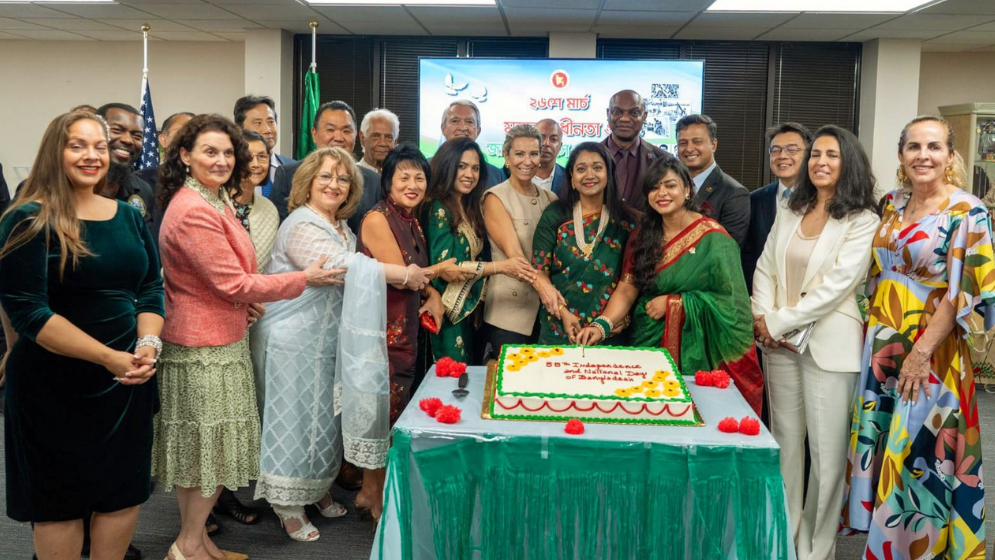 মিয়ামিতে কনস্যুলেট জেনারেল কার্যালয়ে স্বাধীনতা ও জাতীয় দিবস উদযাপন