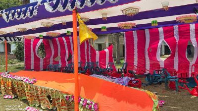 স্কুল মাঠে ককটেল বিস্ফোরণ, মঞ্চ ভাঙচুর