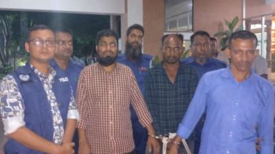 বানারীপাড়ায় তিন ডাকাত গ্রেফতার