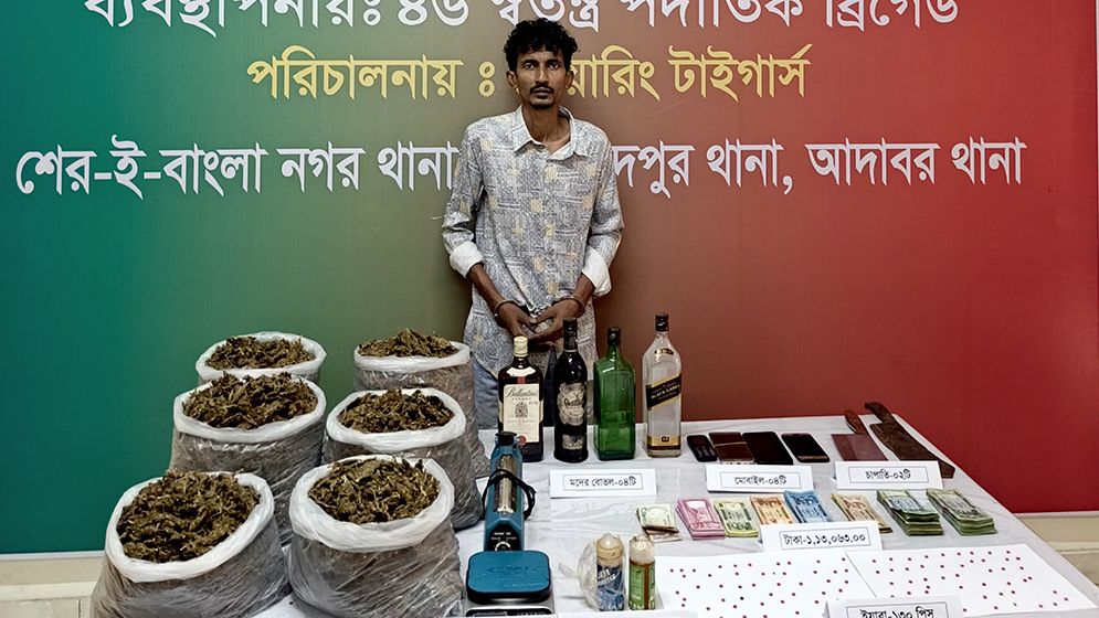 ব্যবসায়ীর বাসা ও অফিসে গুলি: মাদকসহ যুবদল নেতা গ্রেফতার