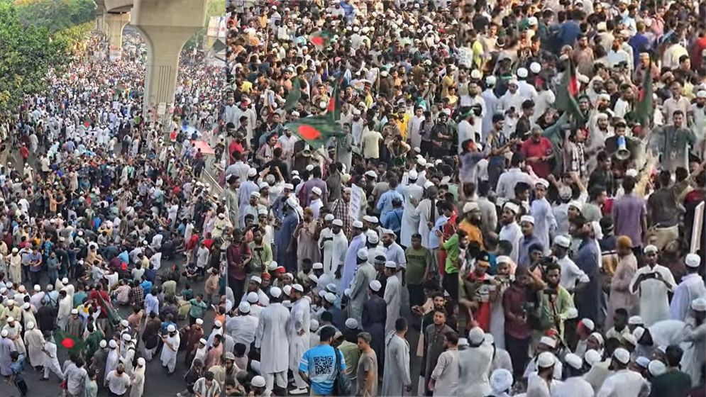 ‘আওয়ামী লীগ ব্যান করো’ স্লোগানে উত্তাল শাহবাগ, এ যেন আরেক ‘জুলাই’