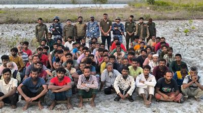 বিএসএফের রেখে যাওয়া ৭৮ জনকে নেওয়া হচ্ছে শ্যামনগর থানায়