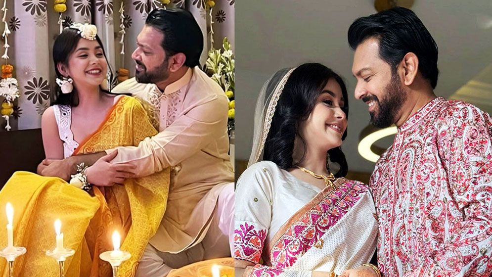 বাজছে লানা ডেল রের গান, রোজার কাঁধে হাত রেখে বৃষ্টিতে তাহসান