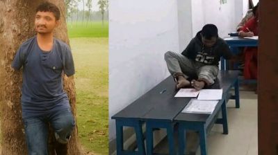 পা দিয়ে লিখে মানিক হাবিপ্রবির বি ইউনিটে মেধা তালিকায় ১৯২