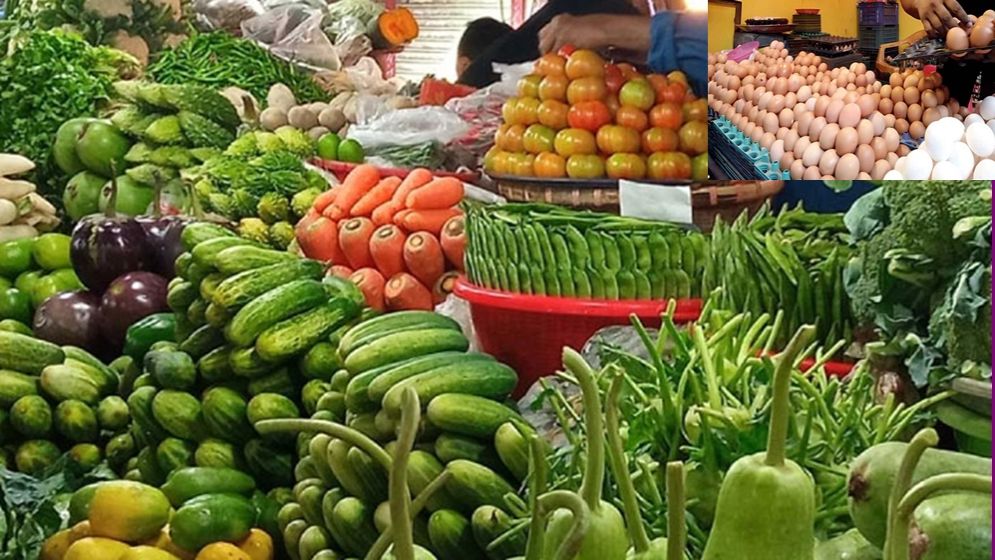 সবজির দাম কিছুটা কমলেও বেড়েছে ডিমের দাম