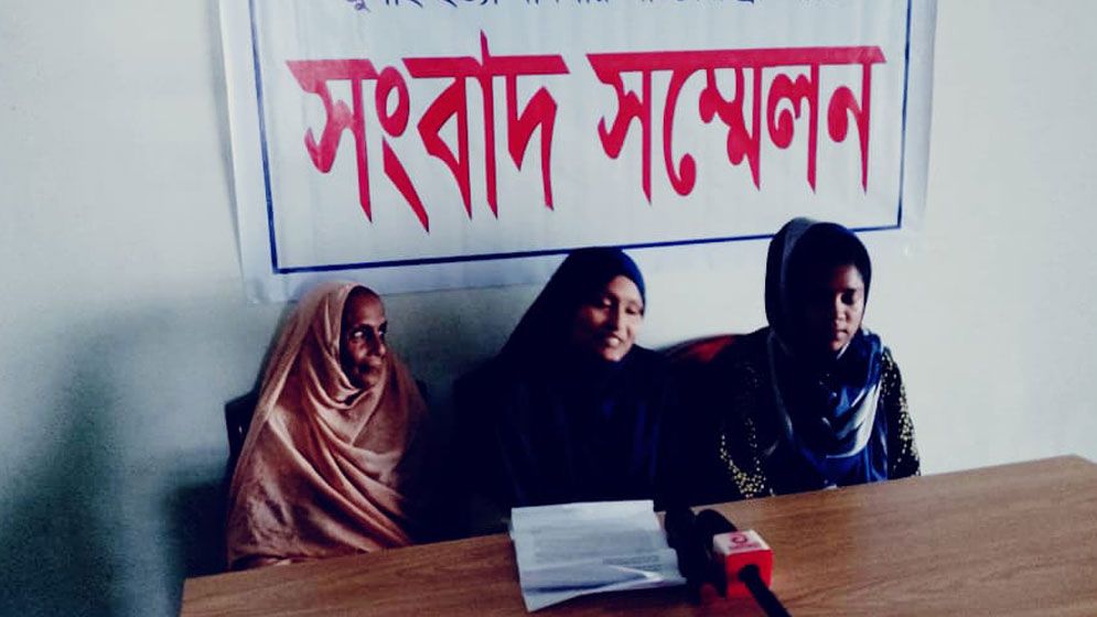 জমির মালিককে হত্যা মামলায় গ্রেফতার, প্রতিবাদে সংবাদ সম্মেলন