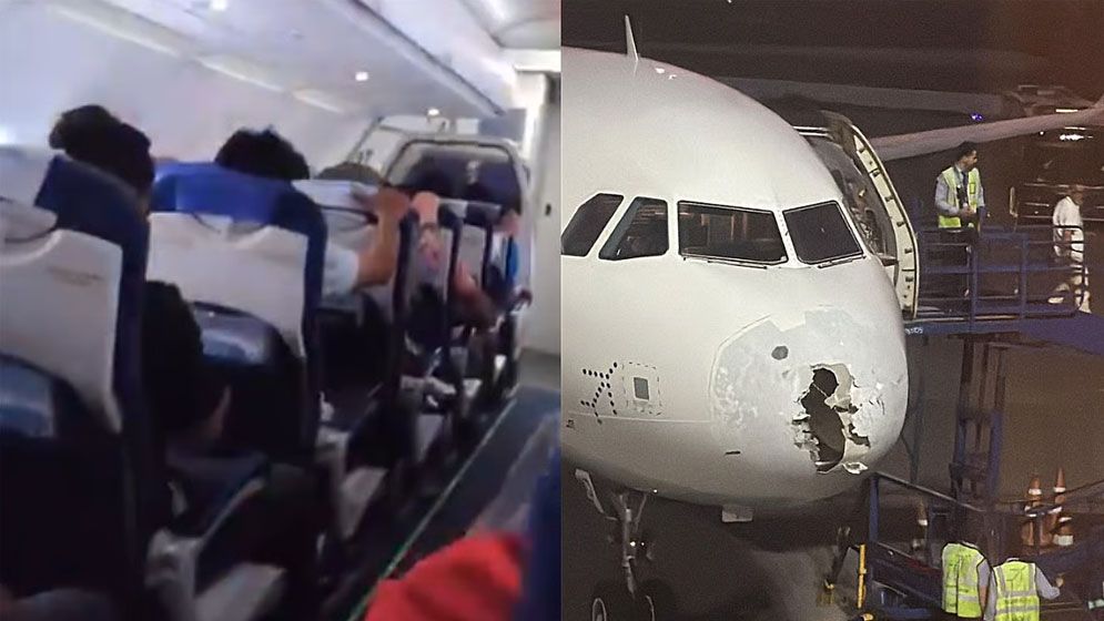 দুই শতাধিক যাত্রী নিয়ে ঝড়ের কবলে ভারতের বিমান