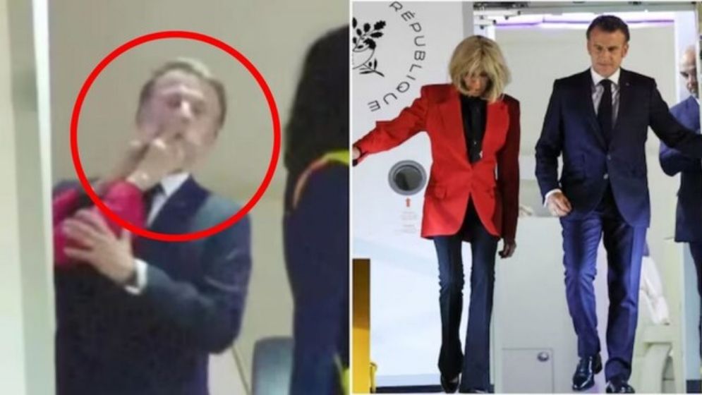 জনসমক্ষে স্ত্রীর হাতে চড় খেলেন ফরাসি প্রেসিডেন্ট!