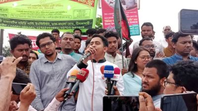 জনগণের সঙ্গে প্রতারণা করে লুটপাট করছে আ.লীগ: সারজিস আলম