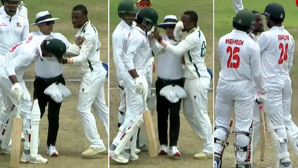 হেলমেট টানাটানির ঘটনায় ৩ ক্রিকেটারের শাস্তি