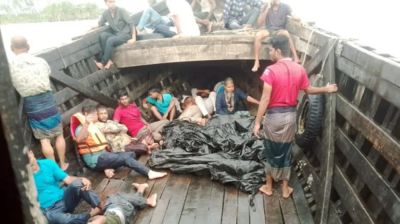 মেঘনায় ট্রলারডুবির ঘটনায় দুই লাশ উদ্ধার, পুলিশসহ নিখোঁজ ৫