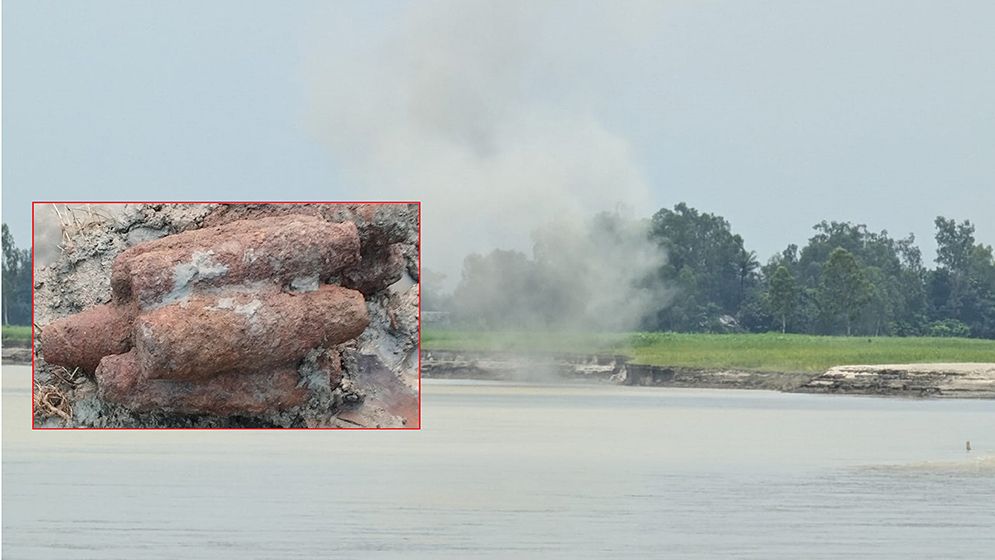 যমুনা নদীতে ১১ মর্টারশেল বিস্ফোরণ