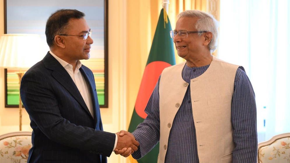 ড. ইউনূসের সঙ্গে তারেক রহমানের বৈঠক, দেখুন ছবিতে