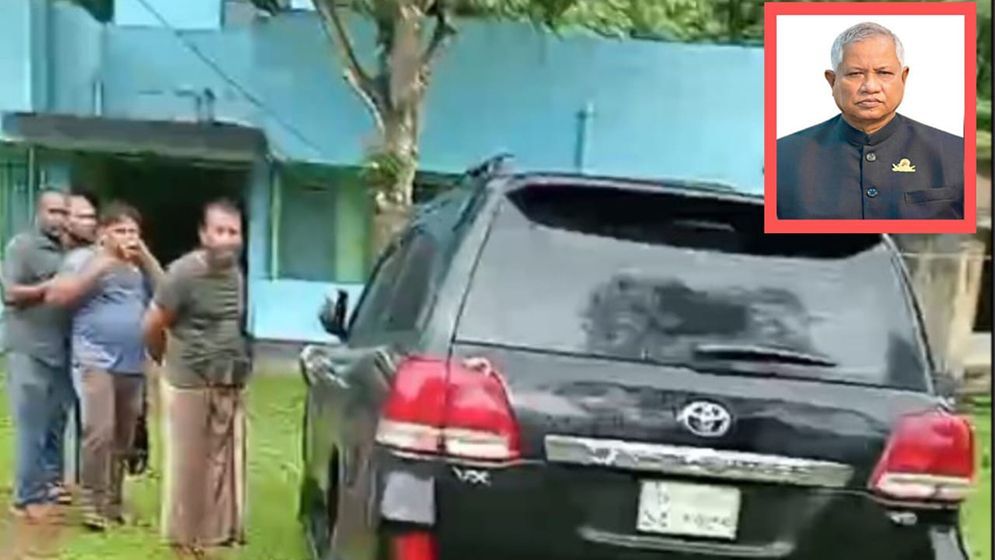 সাবেক প্রতিমন্ত্রীর কোটি টাকার গাড়ি আটক, থানায় চালক-সহযোগী