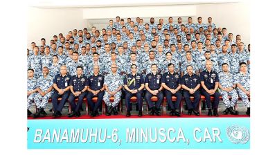 শান্তিরক্ষা মিশনে মধ্য আফ্রিকায় যাচ্ছেন বিমানবাহিনীর ১২৫ সদস্য