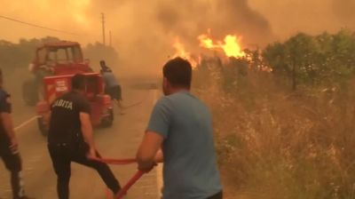 দাবানলে পুড়ছে তুরস্ক, খালি হচ্ছে গ্রাম