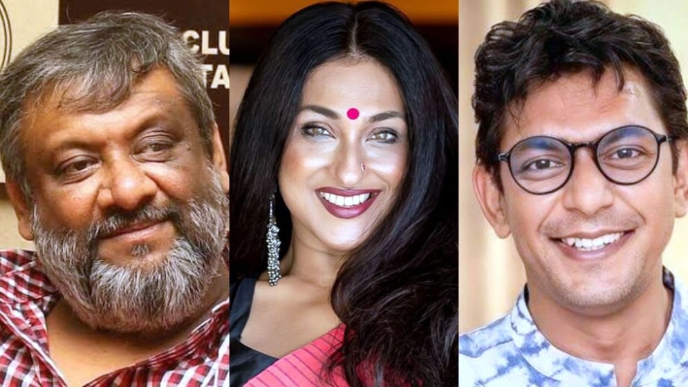 প্রথমবার একফ্রেমে কৌশিক ঋতুপর্ণা ও চঞ্চল