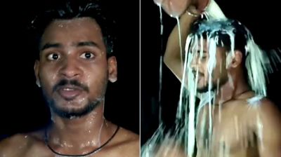 স্ত্রীর সঙ্গে বিচ্ছেদ, দুধ দিয়ে গোসল করলেন যুবক