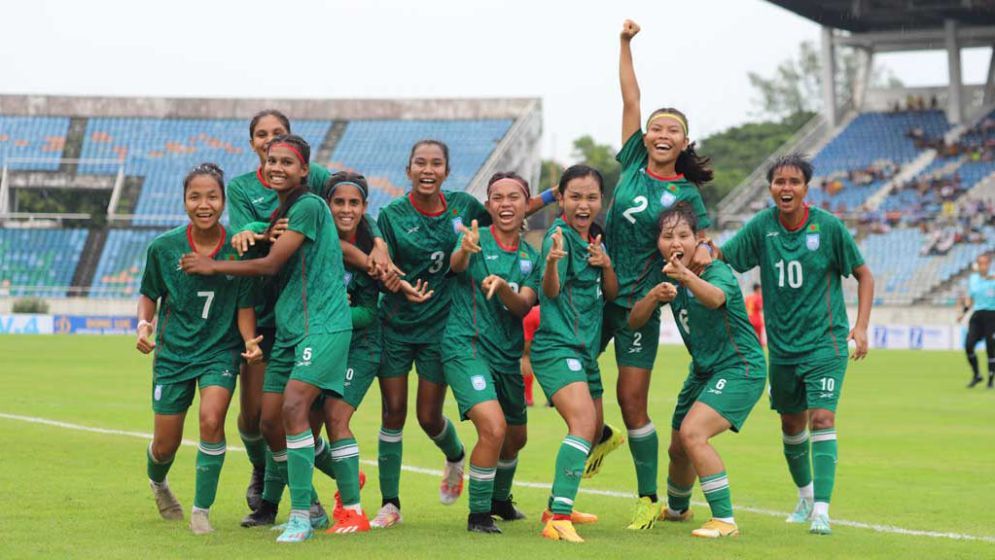 ঋতুপর্ণার জোড়া গোলে এশিয়ান কাপে বাংলাদেশ
