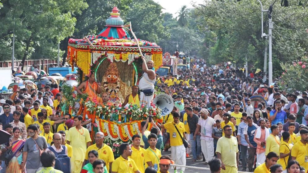 উল্টো রথের মধ্য দিয়ে শেষ হলো রথযাত্রা উৎসব