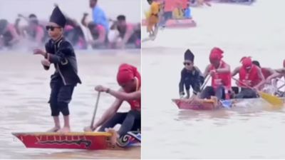 নৌকায় ‘ভাইরাল নাচ’ নিয়ে কথা বলল সেই বালক