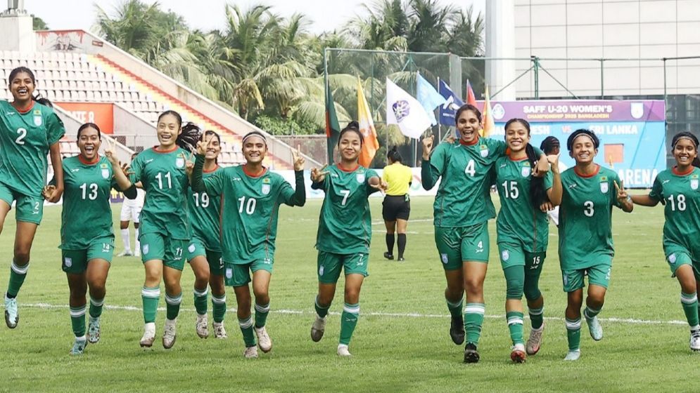 মেয়েদের ৯ গোলের জয়ডঙ্কা