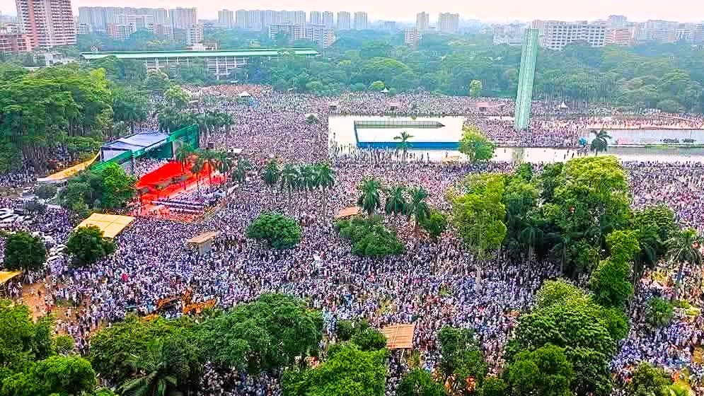 জামায়াতের সমাবেশে ৭ দফা ঘোষণা: পিআর পদ্ধতিতেই নির্বাচনের দাবি